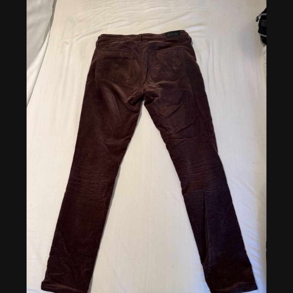 Re/Done Brown Corduroy Pants Straight-Leg Casual